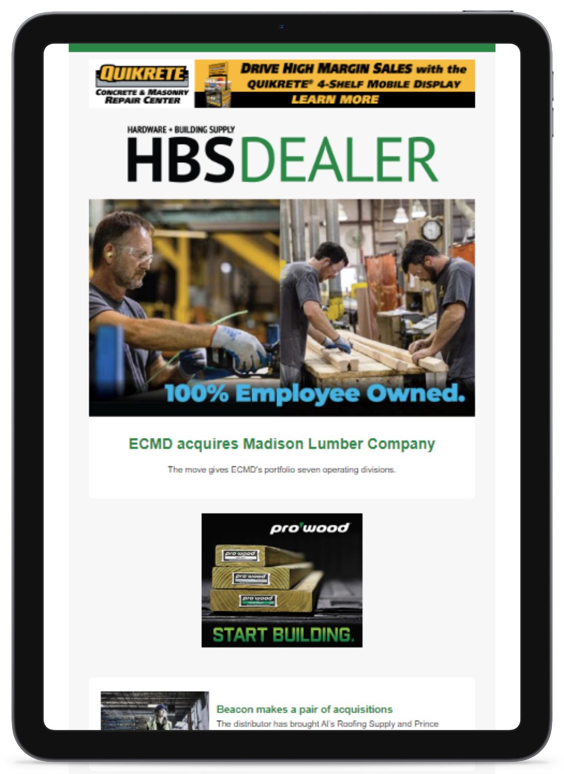 iPad HBSDealer Trend Watch Content